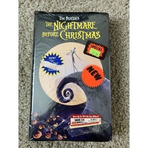 Tim Burton’s The Nightmare Before Christmas Sealed New VHS